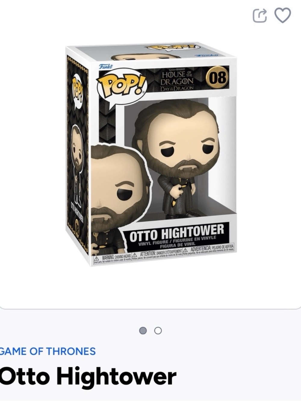 Funko Pop! Otto Hightower Vinyl Figure - Black, Gray, Beige-08